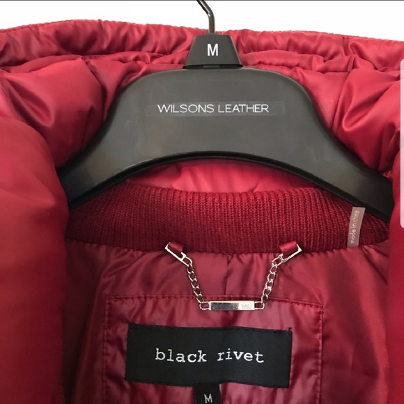 Black Rivet Jackets & Coats Black Rivet Cranberry Down Puffer